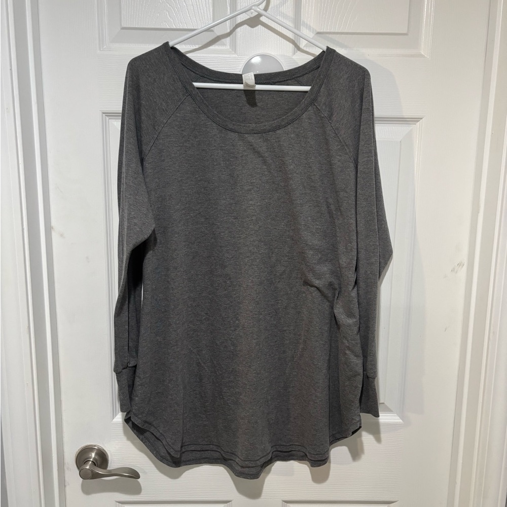 Gray Women's Long Sleeve Tunic Top